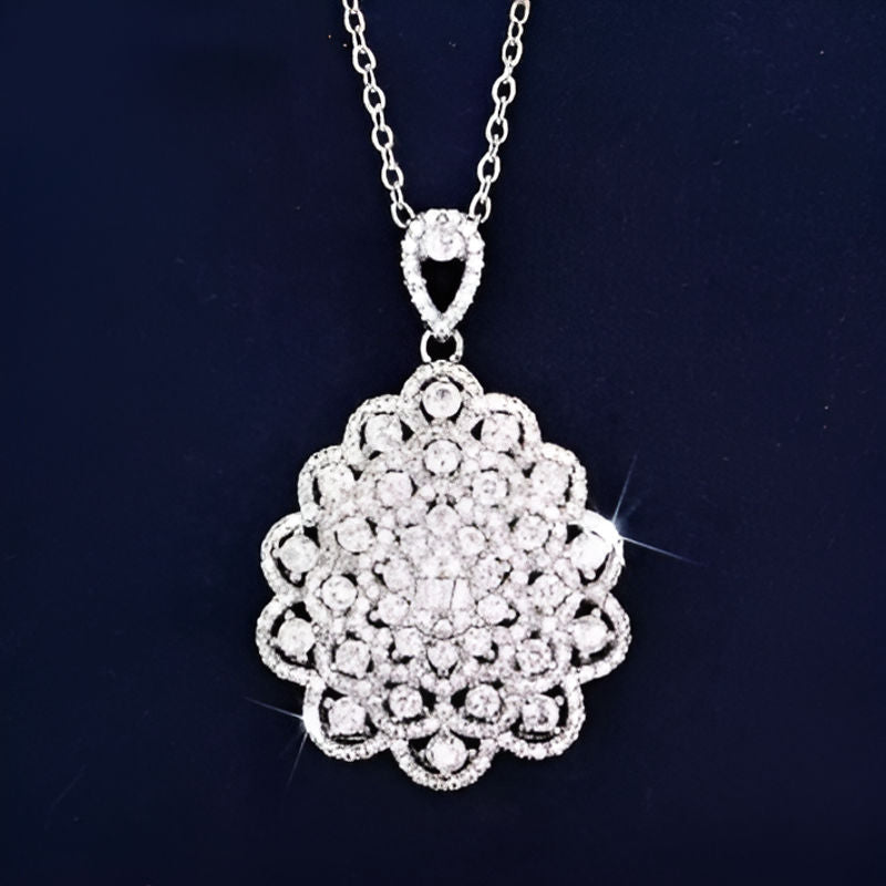 Vintage Full Bling Iced Necklace