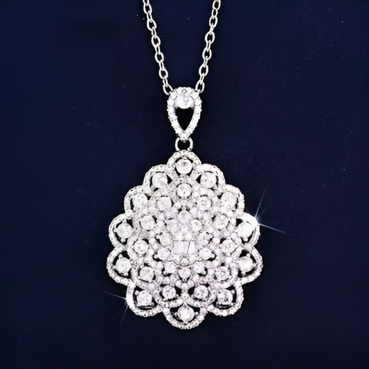 Vintage Full Bling Iced Necklace