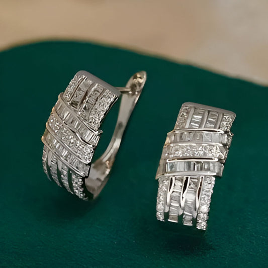 Vintage Cubic Zirconia Earrings