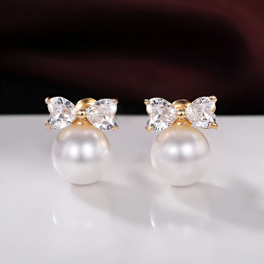 Vintage Imitation Pearl Earrings