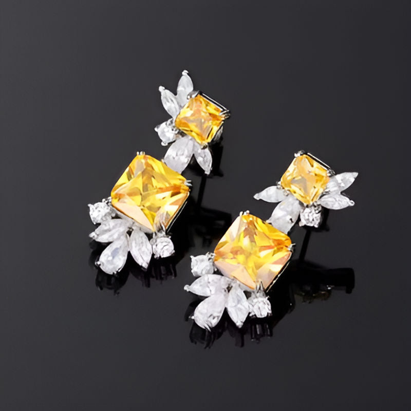 Vintage Chic Yellow Earrings