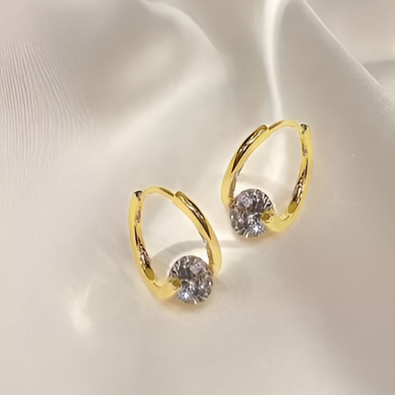 Gold Irregular Dangle Earrings