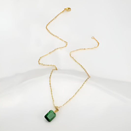 Vintage Square Pendant Necklace