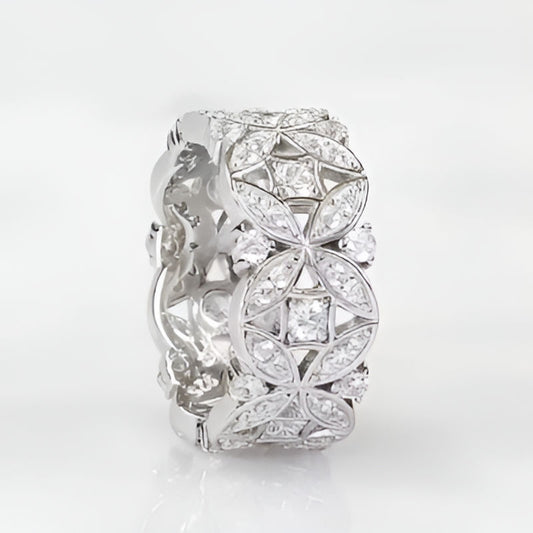 Vintage Opulent Wide Ring