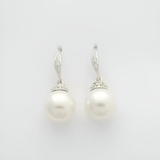 Elegant Simulated Pearl Earrings