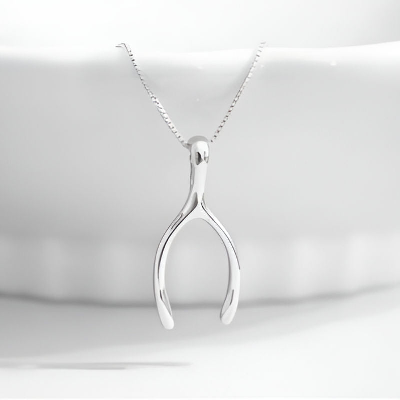 Vintage Unbreakable Wishbone Necklace