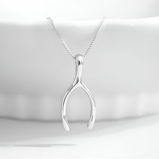 Vintage Unbreakable Wishbone Necklace