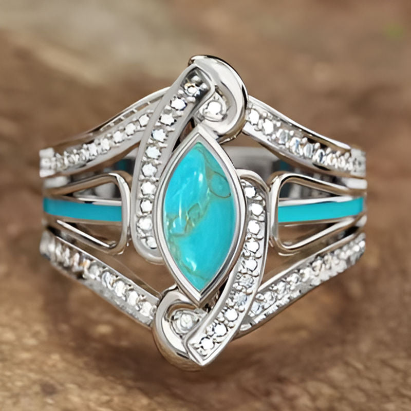 Vintage Imitation Turquoise Ring