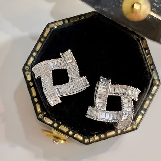 Vintage Crystal Zirconia Earrings