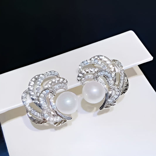 Vintage Shiny Zirconia Earrings