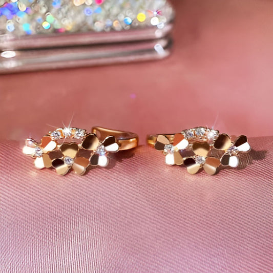 Gold Versatile Flower Earrings