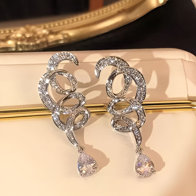 Vintage Rotational Design Earrings