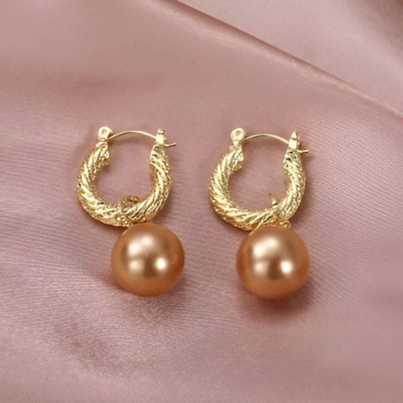 Vintage Champagne Simulated Earrings