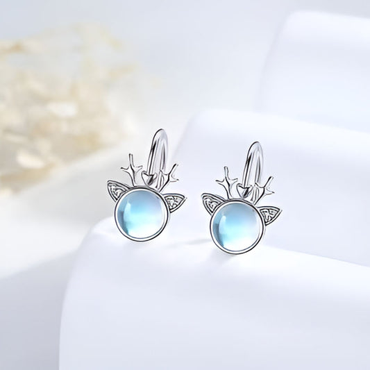 Vintage Imitation Moonstone Earrings