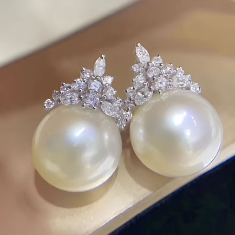 Vintage Bright Crown Earrings