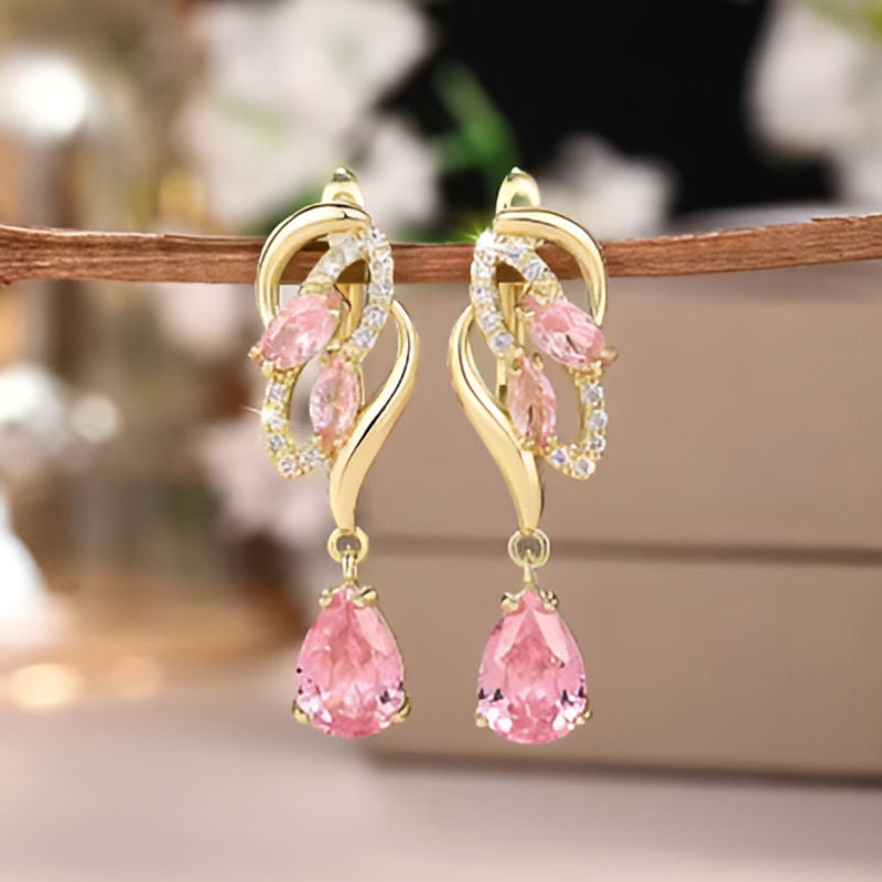 Vintage Pink Temperament Earrings