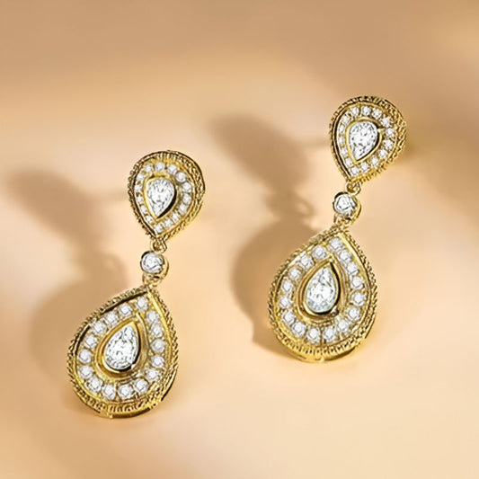 Gold Temperament Earrings
