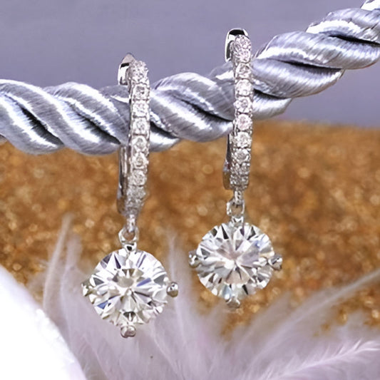 Elegant Zirconia Dangle Earrings
