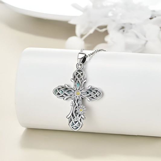 Vintage Cross Pendant Necklace