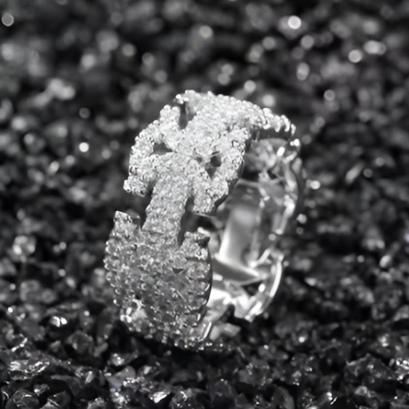 Silver Crystal Zirconia Ring