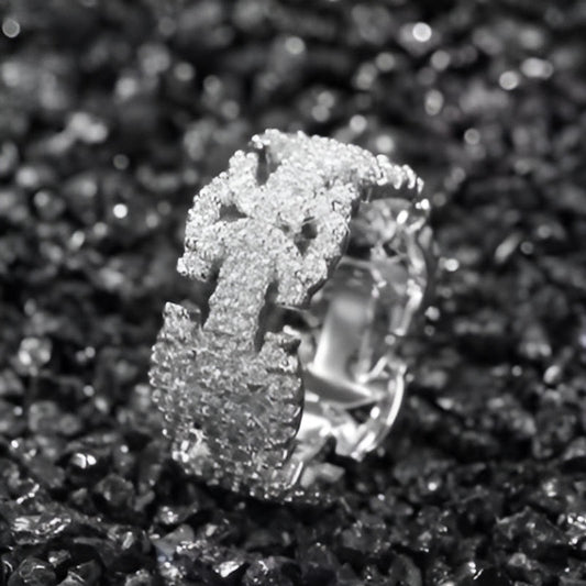 Silver Crystal Zirconia Ring