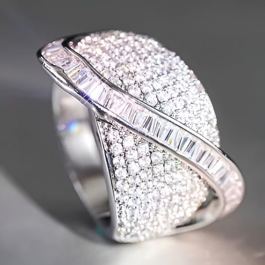 Vintage Paved Sparkling Ring