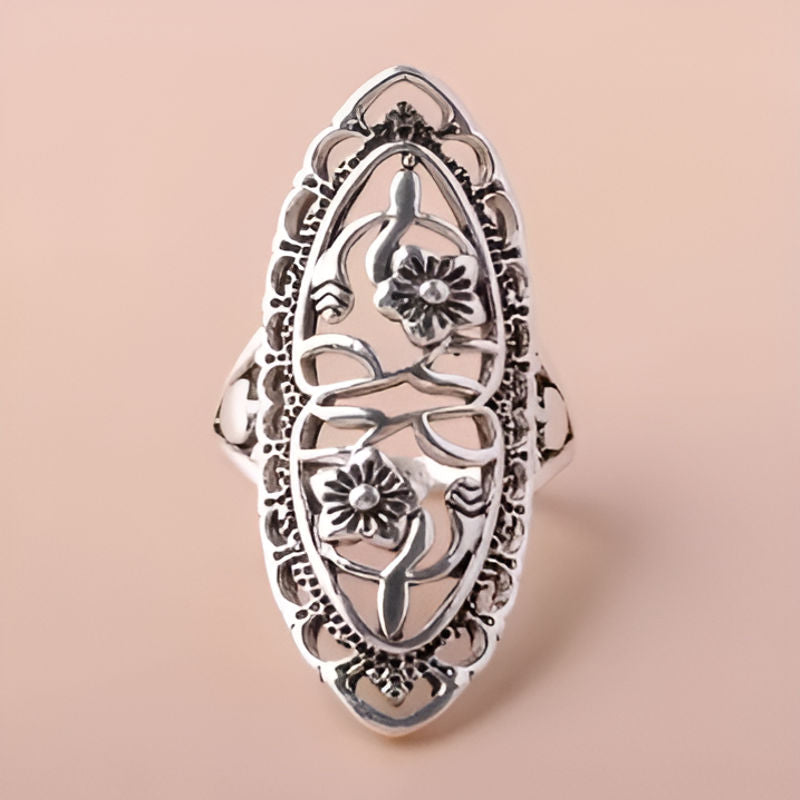 Vintage Hyperbole Flower Ring