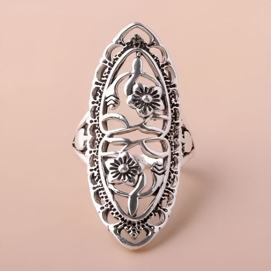 Vintage Hyperbole Flower Ring