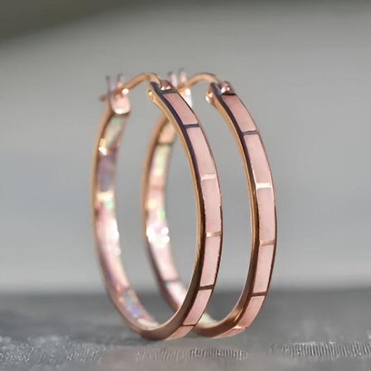 Vintage Rose Gold Large Earrings