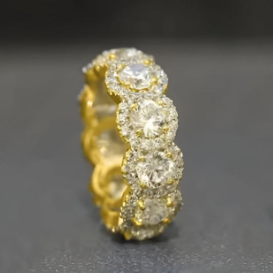 Gold Brilliant Zirconia Ring