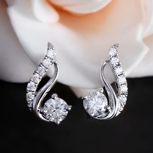 Vintage Cubic Zirconia Earrings
