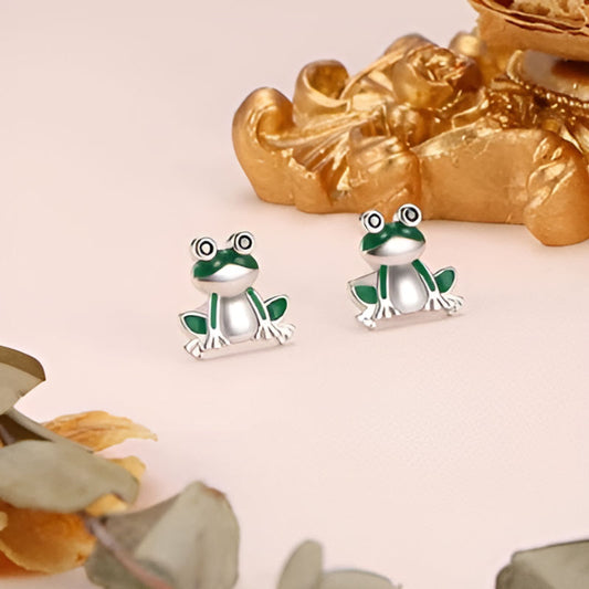 Vintage Enamel Fog Earrings