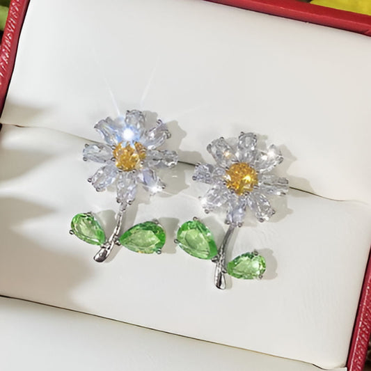 Vintage Flower Stud Earrings