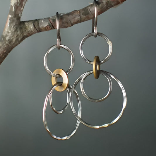 Vintage Silver Loop Earrings