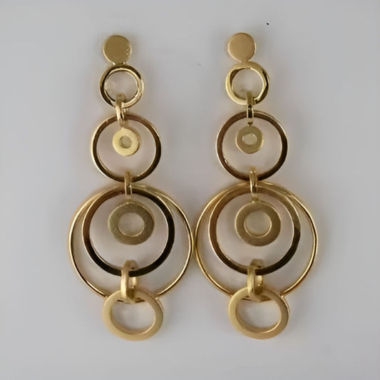 Vintage Gold Twist Earrings