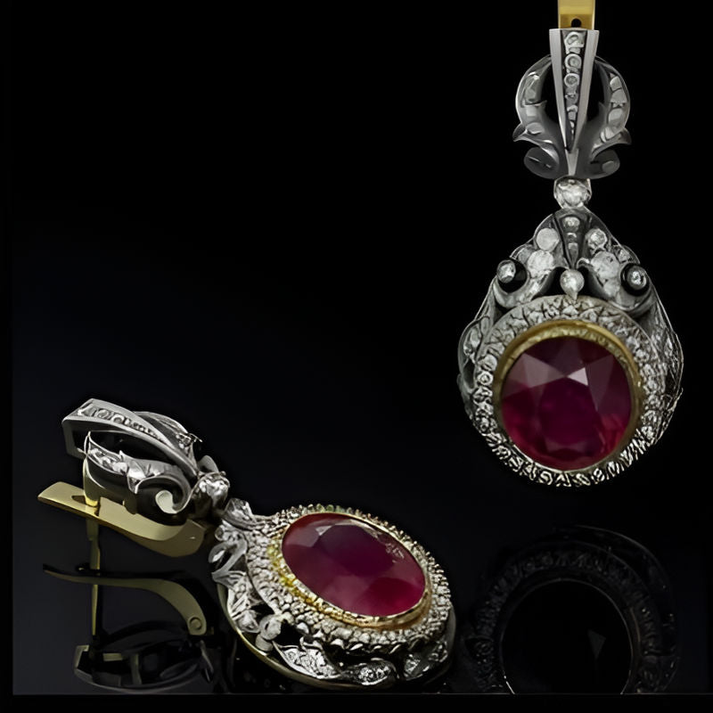 Vintage Silver Waterdrop Earrings