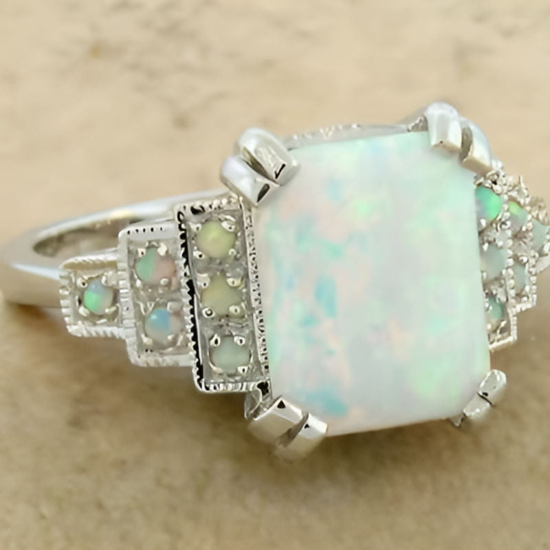 Vintage Silver Square Ring