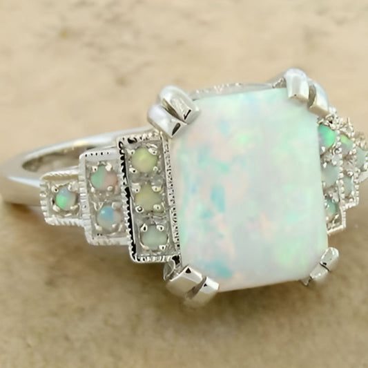 Vintage Silver Square Ring