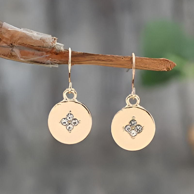 Vintage White Stone Earrings