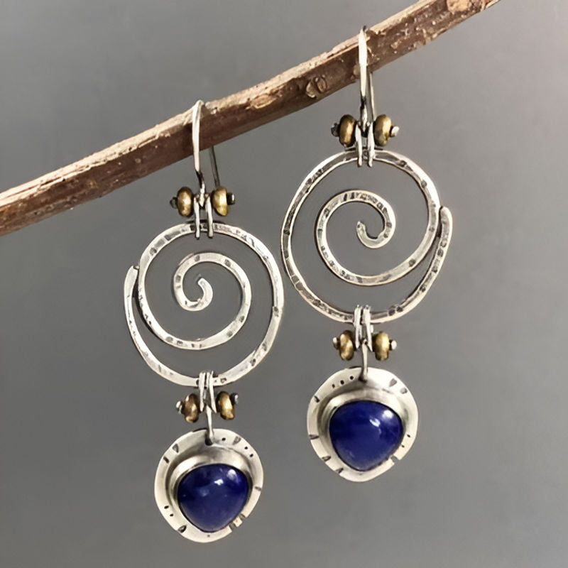 Silver Color Tribal Earrings