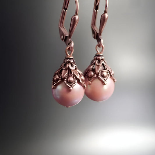 Vintage Pearl Dangle Earrings