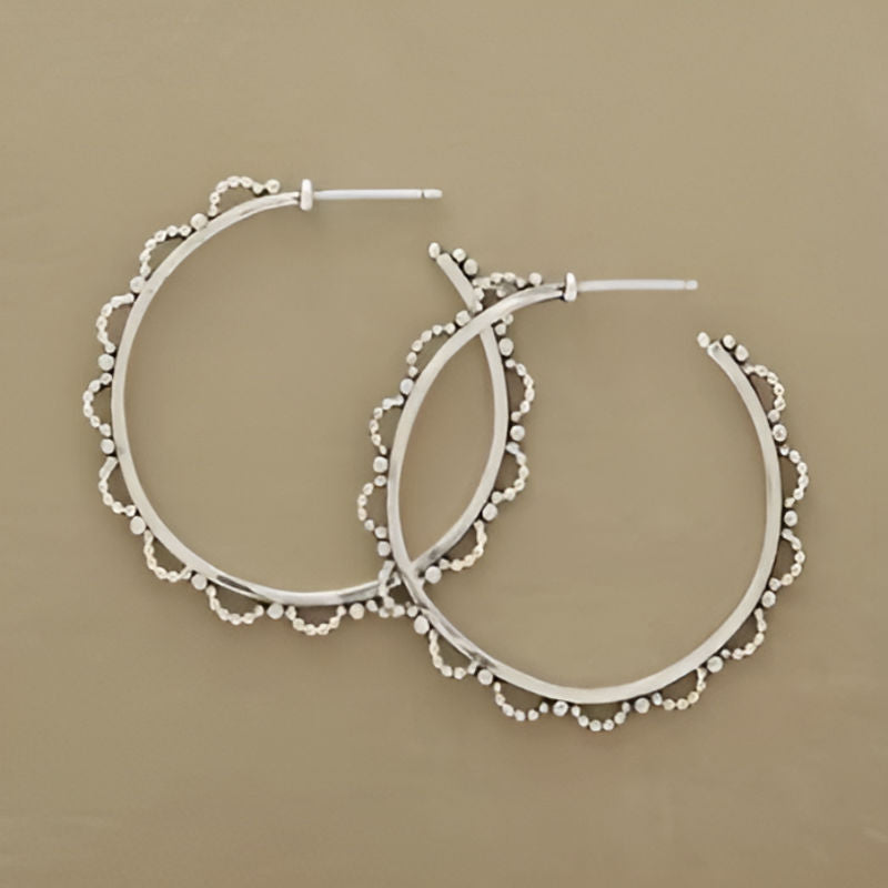 Silver Big Hoop Earrings