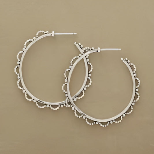 Silver Big Hoop Earrings