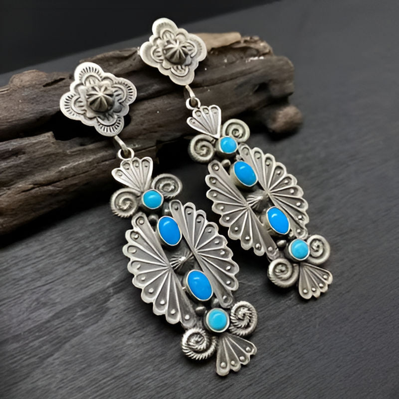 Vintage Silver Spiral Dangle