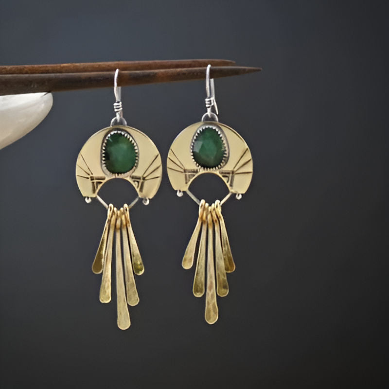 Elegant Round Geometry Earrings