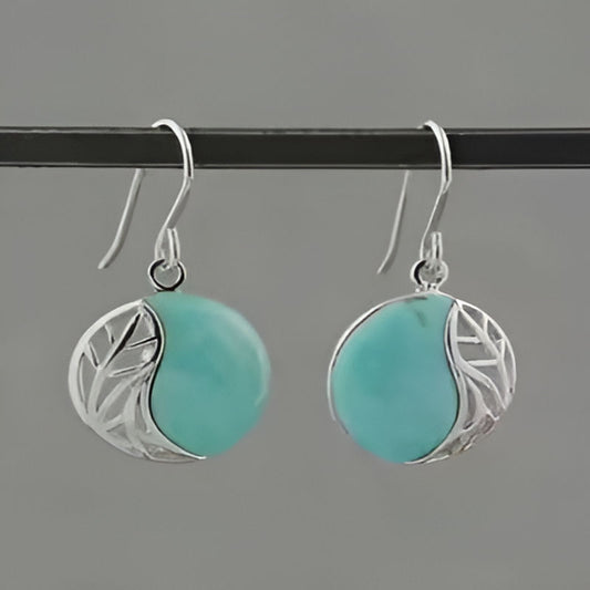 Elegant Round Leaves Earrings