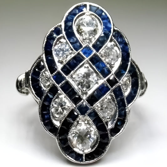 Vintage Silver Cross Ring