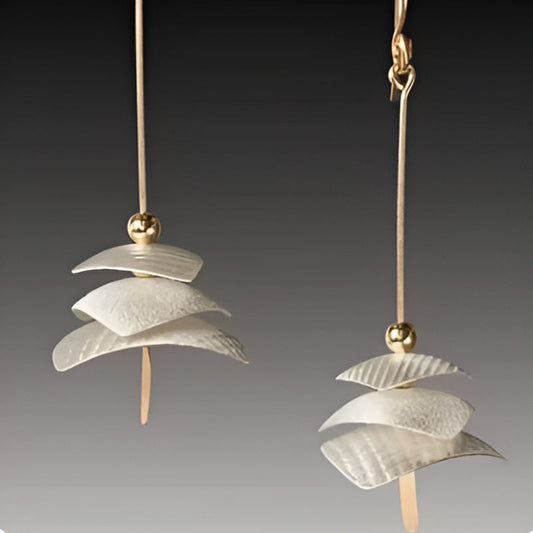 Elegant Gold Color Tassel Earrings