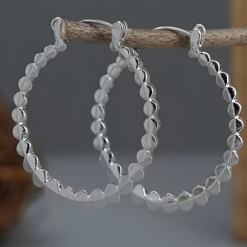 Vintage Charm Handmade Hoop Earrings