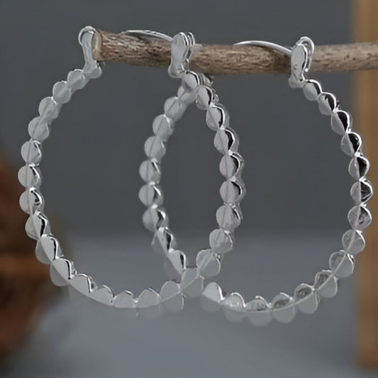 Vintage Charm Handmade Hoop Earrings